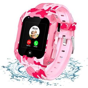 LiveGo Smart Watch voor Kinderen, 4G Secure Smart Watch met Afneembare Behuizing GPS-tracker SOS-oproepcamera WiFi voor Kinderen Studenten van 4-12 jaar Verjaardagscadeaus Schooldag