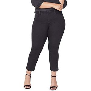 NYDJ Sheri Slim Jean Plus Size Sheri Slim Jeans voor dames, Zwart, 14W