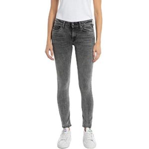 Replay Dames Jeans New Luz Skinny-Fit Hyperflex met stretch, 096, medium grijs, 25W x 28L