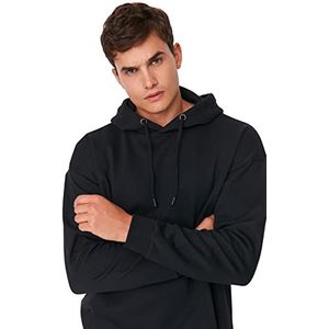 TRENDYOL MAN Sweatshirt - Zwart - Regular, Zwart, L