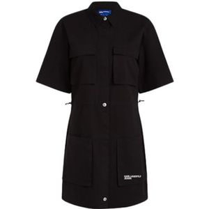 KARL LAGERFELD JEANS Utility Dress, zwart, L, zwart, L