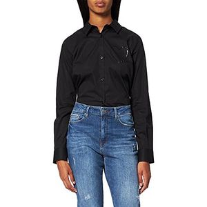 Love Moschino Vrouwen Shirt, Zwart, 38