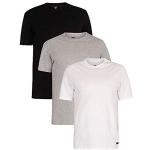 Ted Baker Heren 3-pack ademend katoen stretch ronde hals T-shirt, GEASSORTEERD, XL