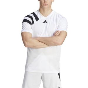 adidas Fortore23 JSY T-shirt voor heren, wit/zwart, XL