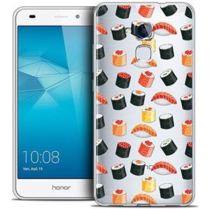 Caseink - Hoes beschermhoes voor Huawei Honor 5C [Crystal beschermhoes Case Gel HD collectie Foodie Design Sushi - Flexibel - Ultra dun - Gedrukt in Frankrijk]
