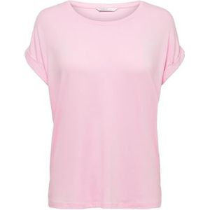 ONLY Onlmoster S/S O-Neck Top Noos JRS T-shirt voor dames, Roze Dame, XXL