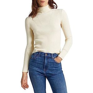 Pepe Jeans Vrouwen Dalia Rolled Collar Pullover Sweater, Beige (Ivoor), XL