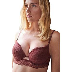 women'secret Push-up multiescotes beha, middenbruin, 95D voor dames, Lichtbruin, 95D