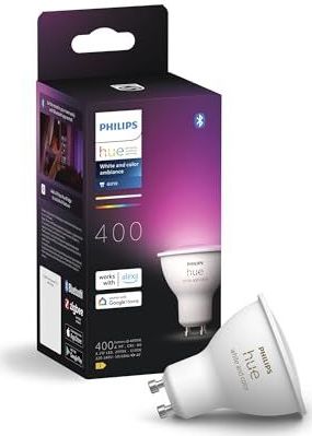 Philips Hue starterkit - wit en gekleurd licht - 3 lampen - 1 smart button - GU10
