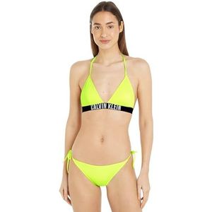 Calvin Klein String Side Tie voor dames, Groen (Citrust Burst), L