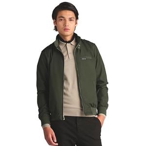 Members Only Men's Classic Iconic Racer, Slim Fit Jacket (Dark Green, 2XL)