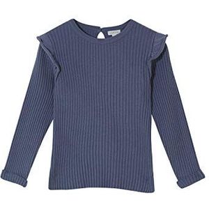 Gocco Rib Pullover voor meisjes, blauw (Azul Suave 1Z), 128 cm