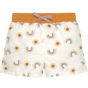 LÄSSIG Baby kinderzwembroek kort met UV-bescherming en geïntegreerde zwemluier/boardshorts Rainbow nature, 19-24 maanden, maat: 92, Meerkleurig, 92 cm
