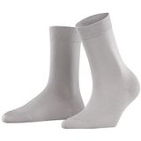 FALKE Dames Sokken Cotton Touch W SO Katoen Eenkleurig 1 Paar, Grijs (Silver 3290), 35-38