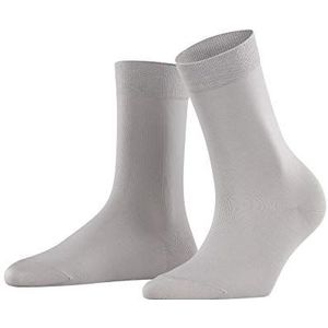 FALKE Dames Sokken Cotton Touch W SO Katoen Eenkleurig 1 Paar, Grijs (Silver 3290), 35-38
