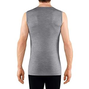 FALKE Heren Silk-Wool Singlet, grijs-heather, XL