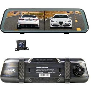 PNI Voyager S2800 UHD 4K 170° DVR-autocamera geïntegreerd in de achteruitkijkspiegel, 9,66 inch, IPS-touchscreen, parkeerbewaking, G-sensor, micro-SD-kaartsleuf, USB-C, GPS-functie, wifi, bediening