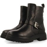 Gioseppo - Sibirien - Enkellaarsjes - Zwart - Leer - Hakhoogte 4 cm