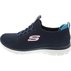 Vrijetijdsschoen - Navy/Roze - Elastisch - Flexibele Tractionloopzool