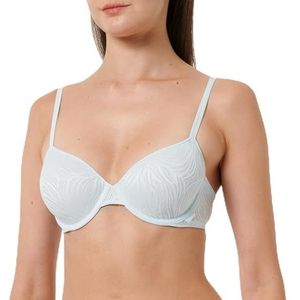 Calvin Klein Dames licht gevoerde Demi-Cup BH met beugel, Blauw (Plein Air), 90A