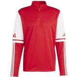 adidas - Squadra 25 - Trainingstrui - Rood Wit - 1/4-Zip