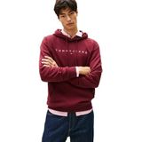 Tommy Jeans, Heren, Sweatshirts & Hoodies, Rood, Maat: XS Katoen,