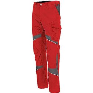 KÜBLER Workwear Werkbroek voor dames Kübler Activiq Cotton+, medium rood/antraciet, maat 40