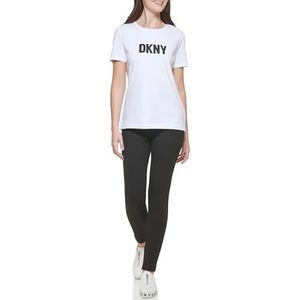 DKNY T-shirt voor dames, Wit, XS