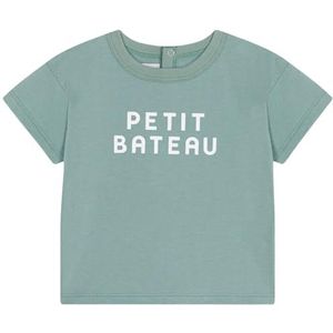 Petit Bateau T-shirt met korte mouwen voor jongens, Groen, 18 Maanden
