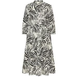 camel active - Middellange Zomerjurk - Zwart/Wit - All-over Print