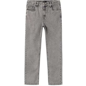 NAME IT Nlfkizza DNM Hw Mom Pant Noos jeansbroek voor meisjes, Lichtgrijs denim, 176