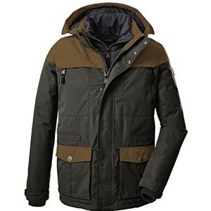 G.I.G.A. DX heren Casual functioneel jack met afritsbare capuchon GW 36 MN JCKT, groen-antraciet, M, 38538-000