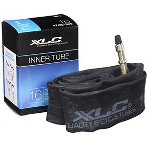 XLC Unisex - Fietsbinnenband voor volwassenen, 16 x 1,75/2,125 47/62-305 DV 32 mm VT-D16, zwart, eenheidsmaat
