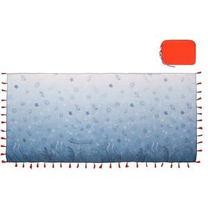 THUN Pareo met tas, polyester en siliconen, collectie zee om lief te hebben, 90 x 170 cm