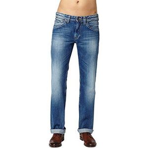 Pepe Jeans Kingston Zip Jeans voor heren, Blauw (Denim 000 562), 33W / 30L