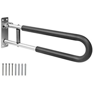 PEPE Toiletbeugel opklapbaar - Gevoerde greep - Wandbeugel - Wandgreep - Wandsteun - Opklapbare toiletbeugel