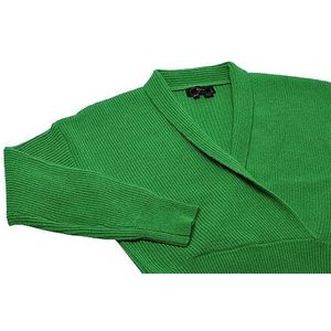 faina Dames Cross V-hals Fashion Knit Acryl Groen Maat XS/S, groen, XS