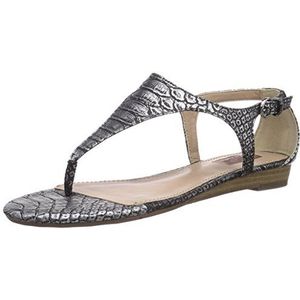 s.Oliver 28203 dames teenslippers, Zwart Black Snake 036, 36 EU