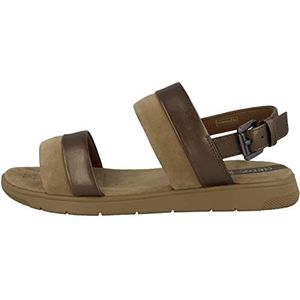 Geox D Dandra sandalen voor dames, Brons Camel, 37 EU