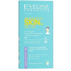 Eveline Cosmetics - Perfect Skin - Acne Diepreinigende Neusstrips - Actieve Kool