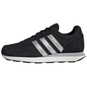 adidas Dames Run 60s 3.0 Schoenen, Core Zwart/Zilver Met./Core Wit, 3.5 UK, Core Zwart Zilver Met Core Wit, 36 EU