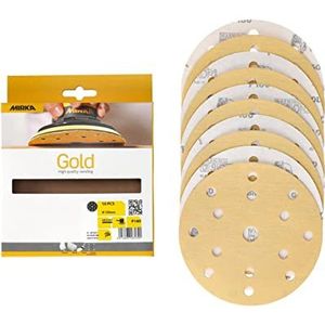Mirka Abranet netschuurschijven 150 mm klittenband/korrel P320 / 50 st/ voor het schuren van hout, plamuur, lak, kunststof / 5424105032