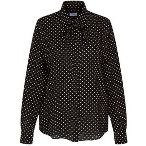 Seidensticker - Damesblouse - Zwart - Viscose - Regular Fit