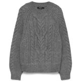 VERO MODA Trui 'VMJada'  donkergrijs