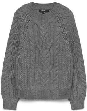 VERO MODA - VMJada - Trui - Donkergrijs - Losse Pasvorm