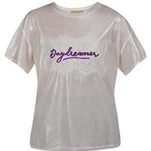 swirlie Dames Shirt 77134039, wit glitter, XS, wit, glitters, XS