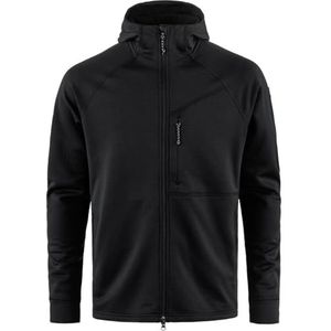 FJALLRAVEN 12600228-550 Abisko Grid Fleece Hoodie M Lang Tricot Heren Zwart Maat XS