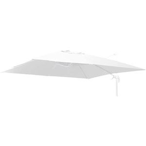 Vacchetti 73001400RI vervangende afdekking voor parasol, model Montana, wit, klein