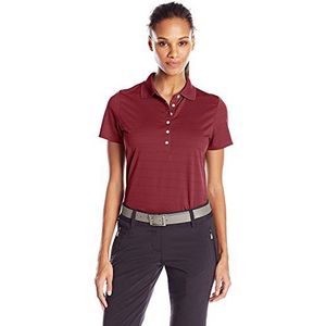 Callaway Women's Golf Short Sleeve Pique Open Mesh Polo Shirt, Zinfandel, Large