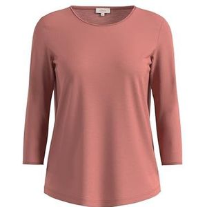 s.Oliver T-shirt voor dames, 3/4 mouw, oranje, 36, oranje, 36